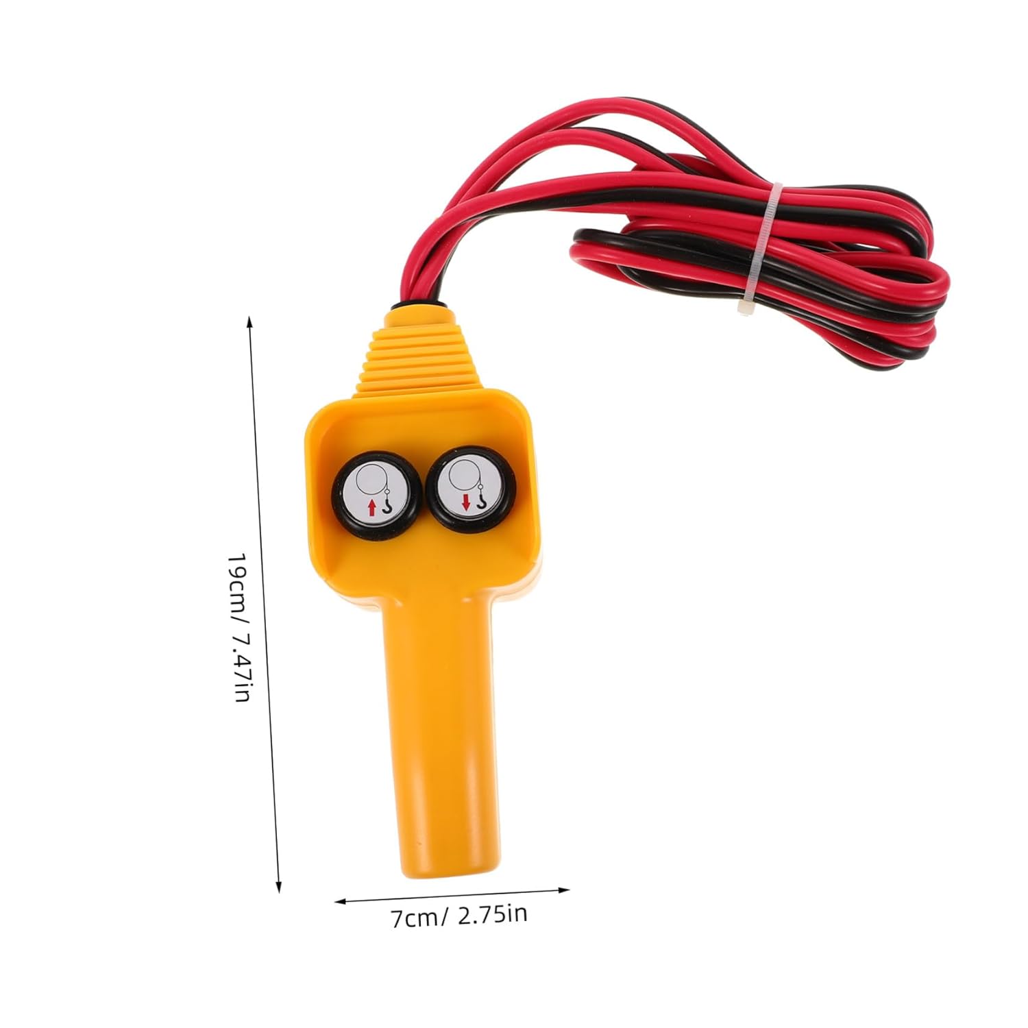 Plastic Winch Handheld Control Replacement Part with Relay for Electric Winch Remote Switch Assembly Easy Install for Vehicle-Mounted Crane Operation