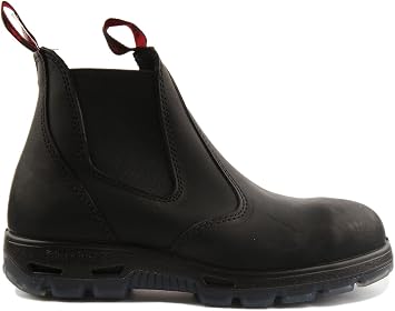 Redback USBBK Chelsea Boots Black with Steel Toe Cap from Australia (UK size 5.5)