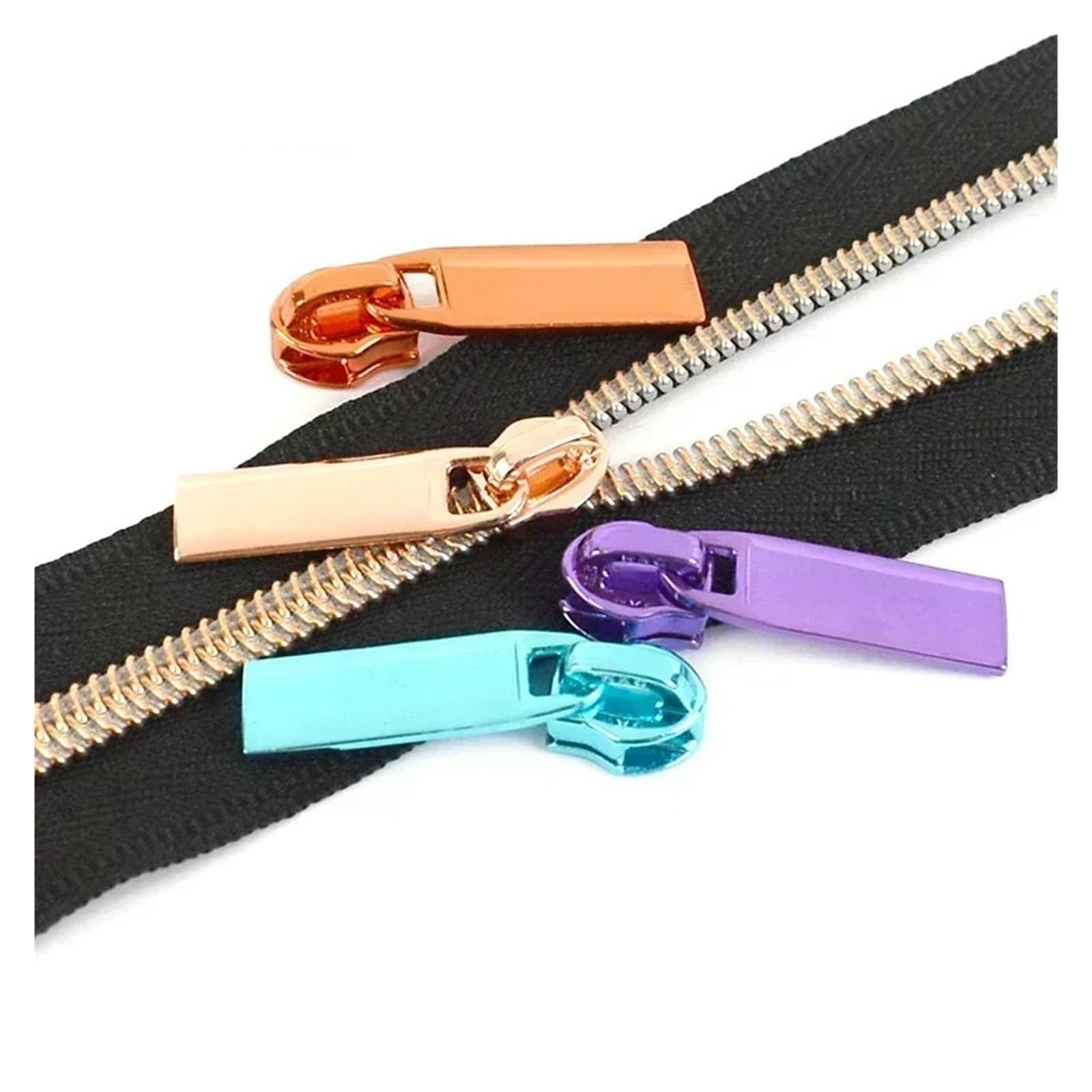 Generisch 5/10/20 Stück 3#5 Reißverschlussschieber for Nylon-Reißverschlüsse, Band, dekorativer Reißverschlusskopf, Nähzubehör for Taschen, Kleidung, Mäntel