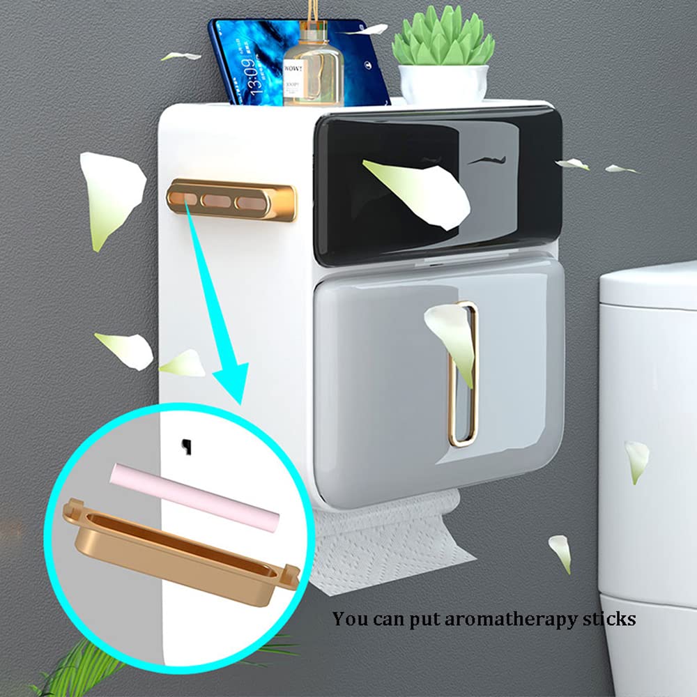 Uchwyty na papier toaletowy, uchwyt na papier toaletowy montowany na ścianie, uchwyt na papier toaletowy, montowany na ścianie wieszak na papier łazienkowy, montowany na ścianie pojemnik na chusteczki