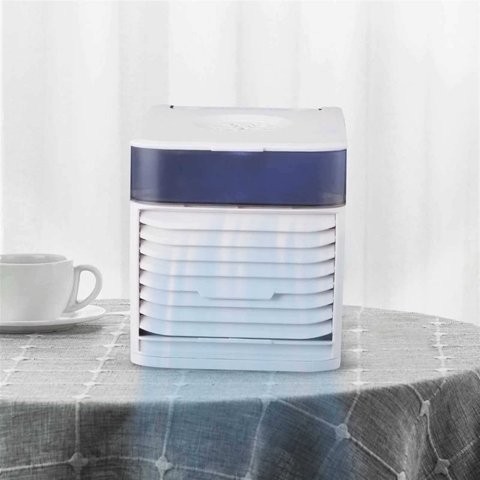 Mini aire acondicionado portátil USB, ventilador de refrigeración de escritorio, dispositivo de refrigeración eléctrico compacto para el hogar, la oficina o los viajes