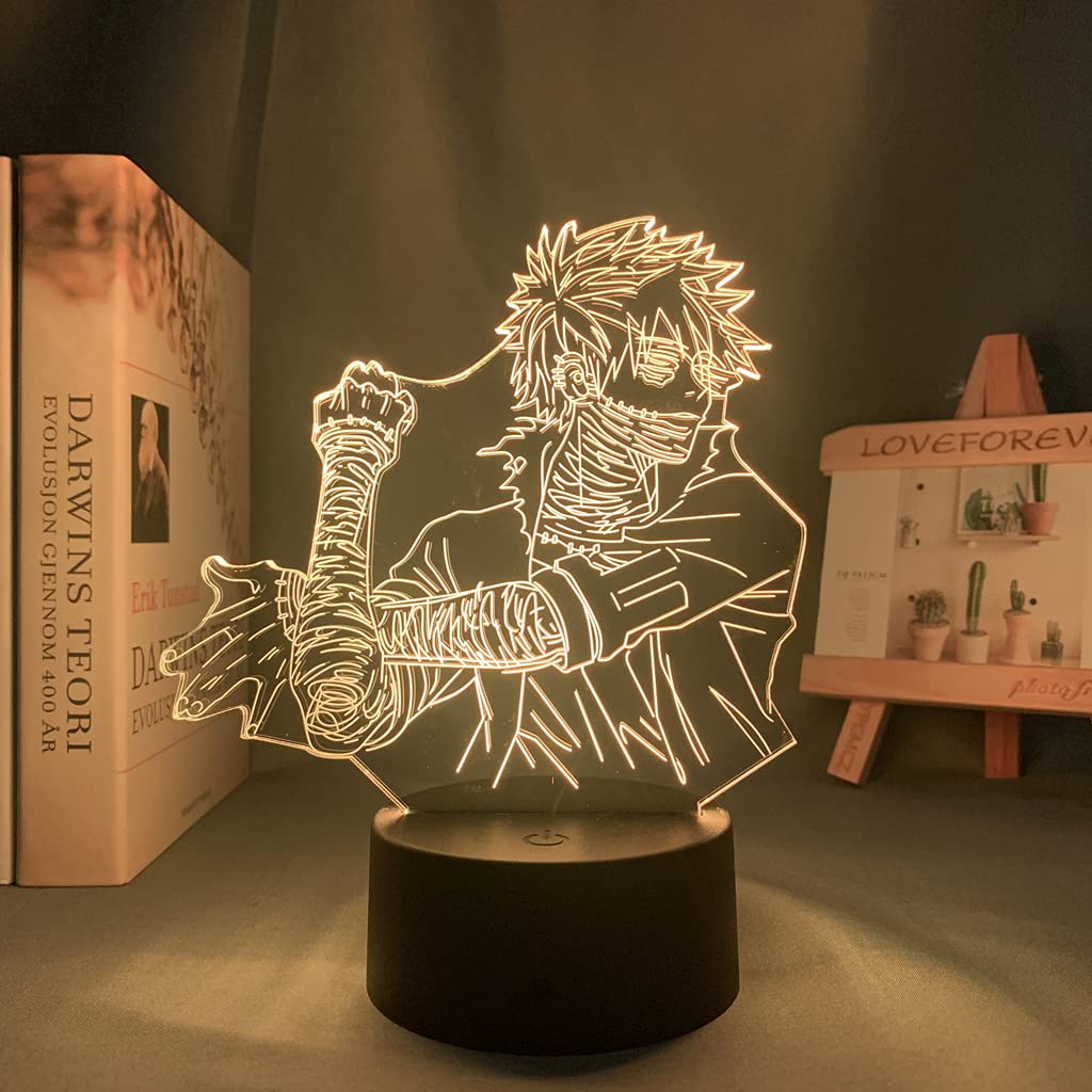 3D Lamp Anime My Hero Academia Dabi Lamp for Bedroom Decoration Birthday Gift Toya Todoroki Led Night Light