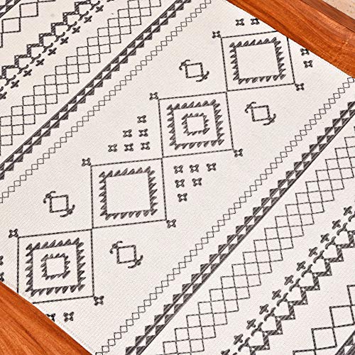 60x90 cm tappeto di cotone lavabile moderno motton...