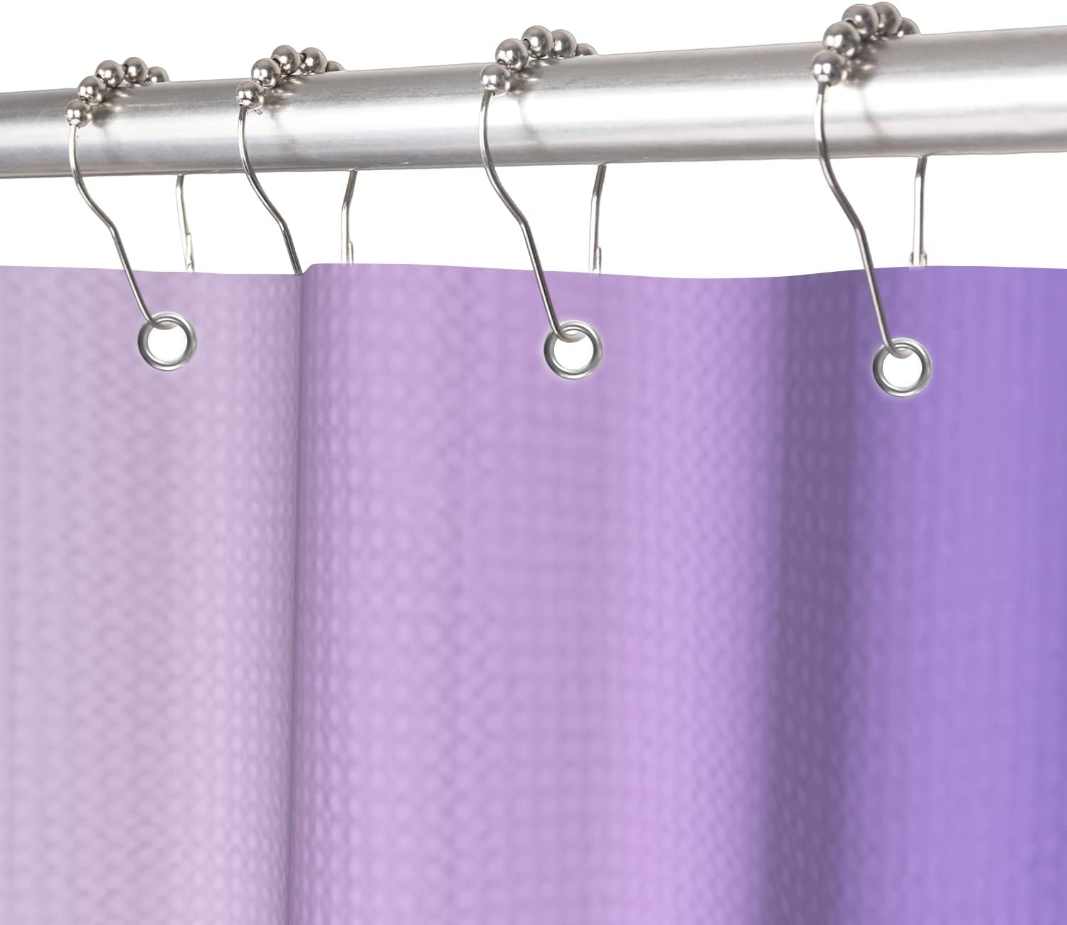 Rainbow Waffle Shower Curtain for Girls Gradient Blue Purple Bathtub Curtain for Bathroom Decoration Luxury Polyester Fabric Shower Curtains with Stainless Still Hooks 72x72 inches