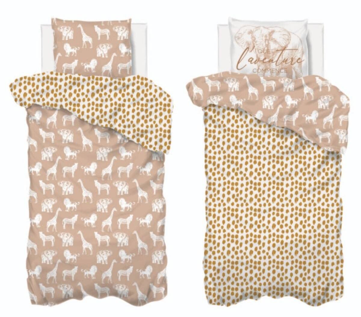 Atmosphera - Parure de lit Enfant Savane - Coton 140x200 cm