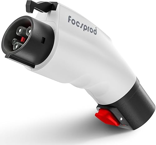 Adaptador Tesla a J1772, adaptador de cargador Tesla con certificación UL, apto para J1772 EVs, máximo a 60 A 250 V con bloqueo de seguridad,