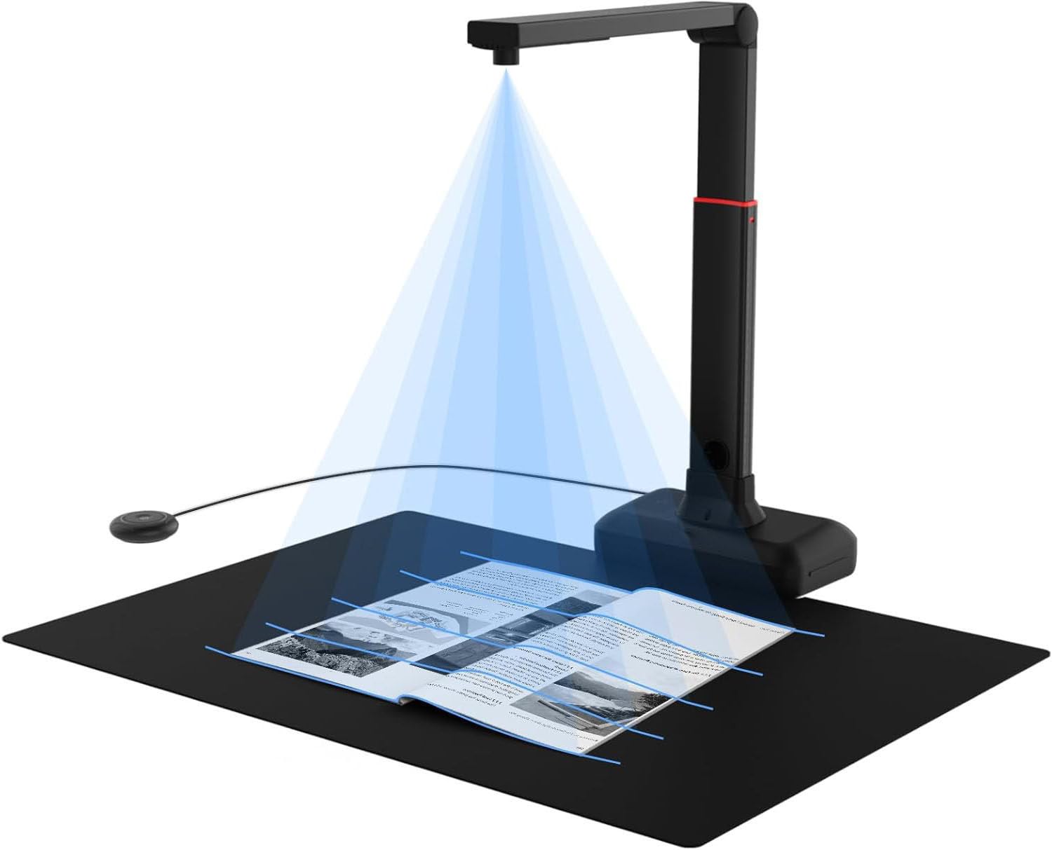 Ultra Escáner Portátil,Desk Escàner Portátil Y Escáner A3 con Software Ocr para Macos Y Windows,Tecnología De Aplanamiento Automático,Alta Resolución,para Escaneo Personal Y Oficina