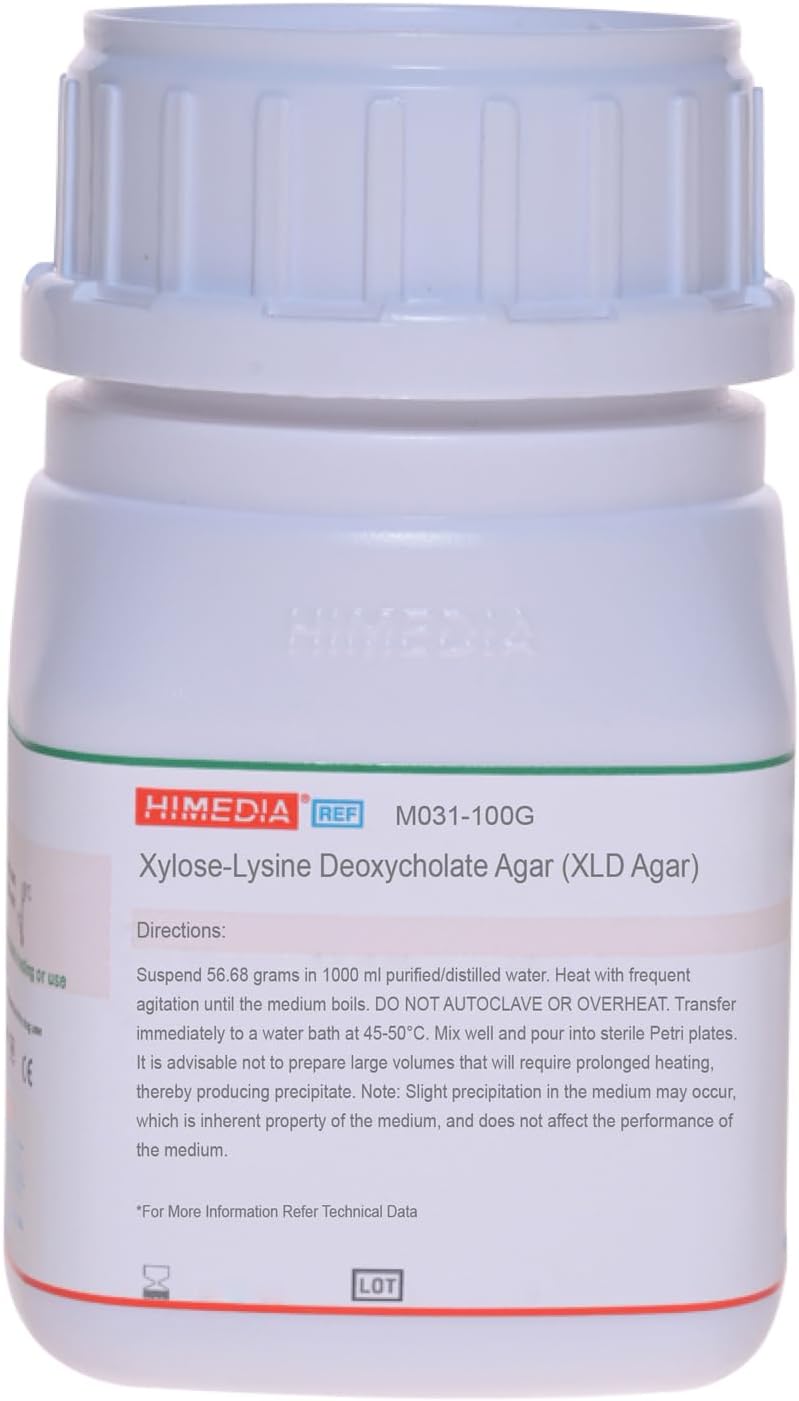 HiMedia M031-100G Xylose Lysine Deoxycholate Agar (XLD Agar), 100 g