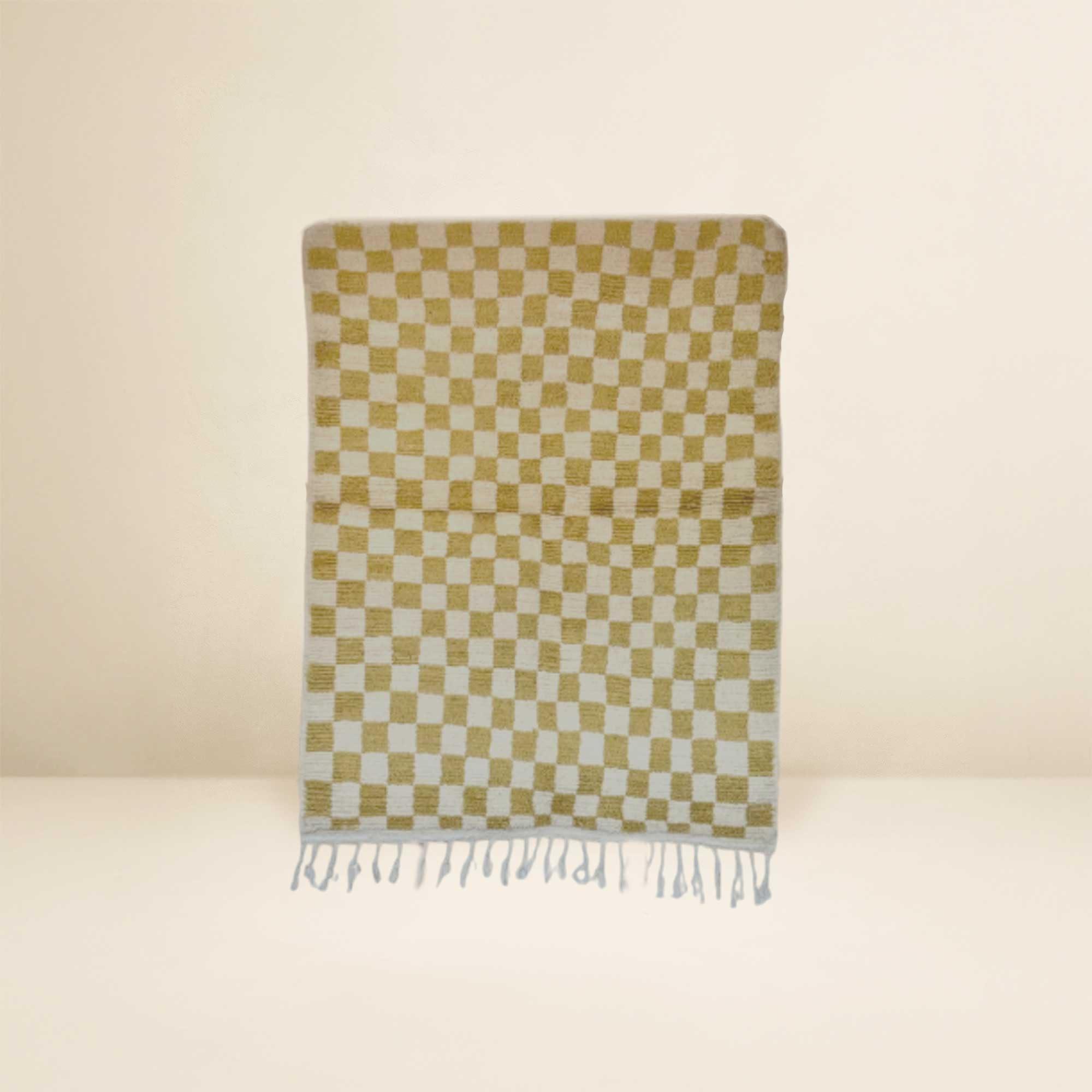 Tapis Berbère en laine fait main 156x122cm décoration ethnique chic