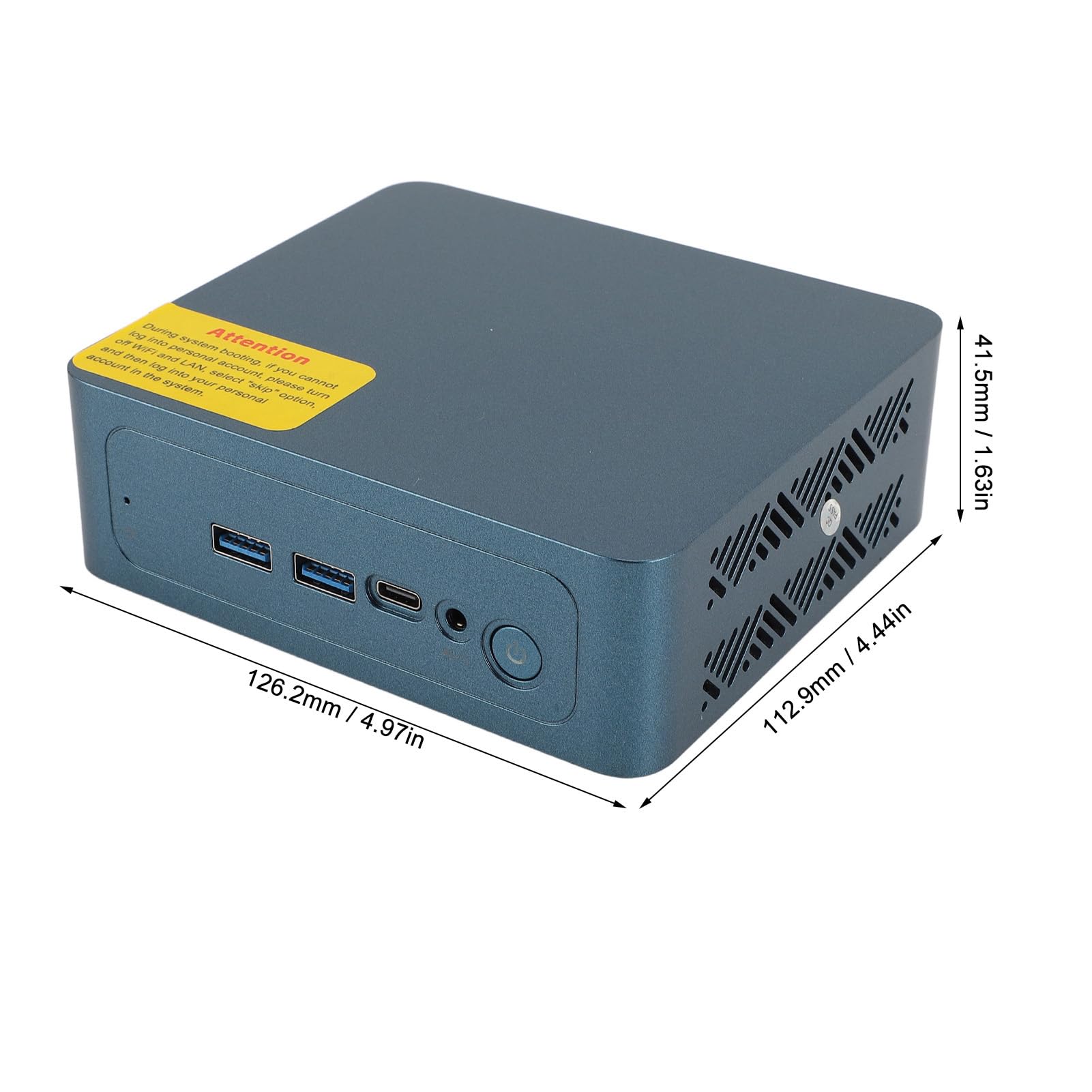 Kompaktowy Komputer Stacjonarny, Komputer I3 1215U z grafiką Xe, WiFi 6E, SSD, BT 5.2 dla (wtyczka UE 8GB+512GB)