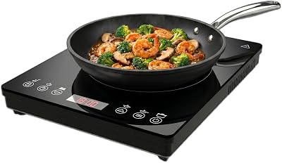 Cecotec Piastra Induzione Portatile Full Magma Slim Pure. 2000 W, Design in Vetro, Display Touch, 9 Livelli di Potenza, Timer, Alta Resistenza, Facile Pulizia, Superficie 26x32 cm