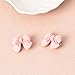 Mini Pink Bow Clip for Hair Barrettes Girls Cute Jelly Hair Bow Barrettes Small Bowknot Hair Clip Side Pins for Hair Bows for Women Resin Hair Accessories for Kids 10 Piece Hair Bow Hairpin