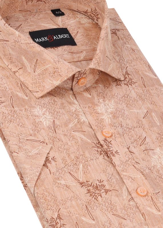 Image of Men's Half Sleeve Linen Shirt