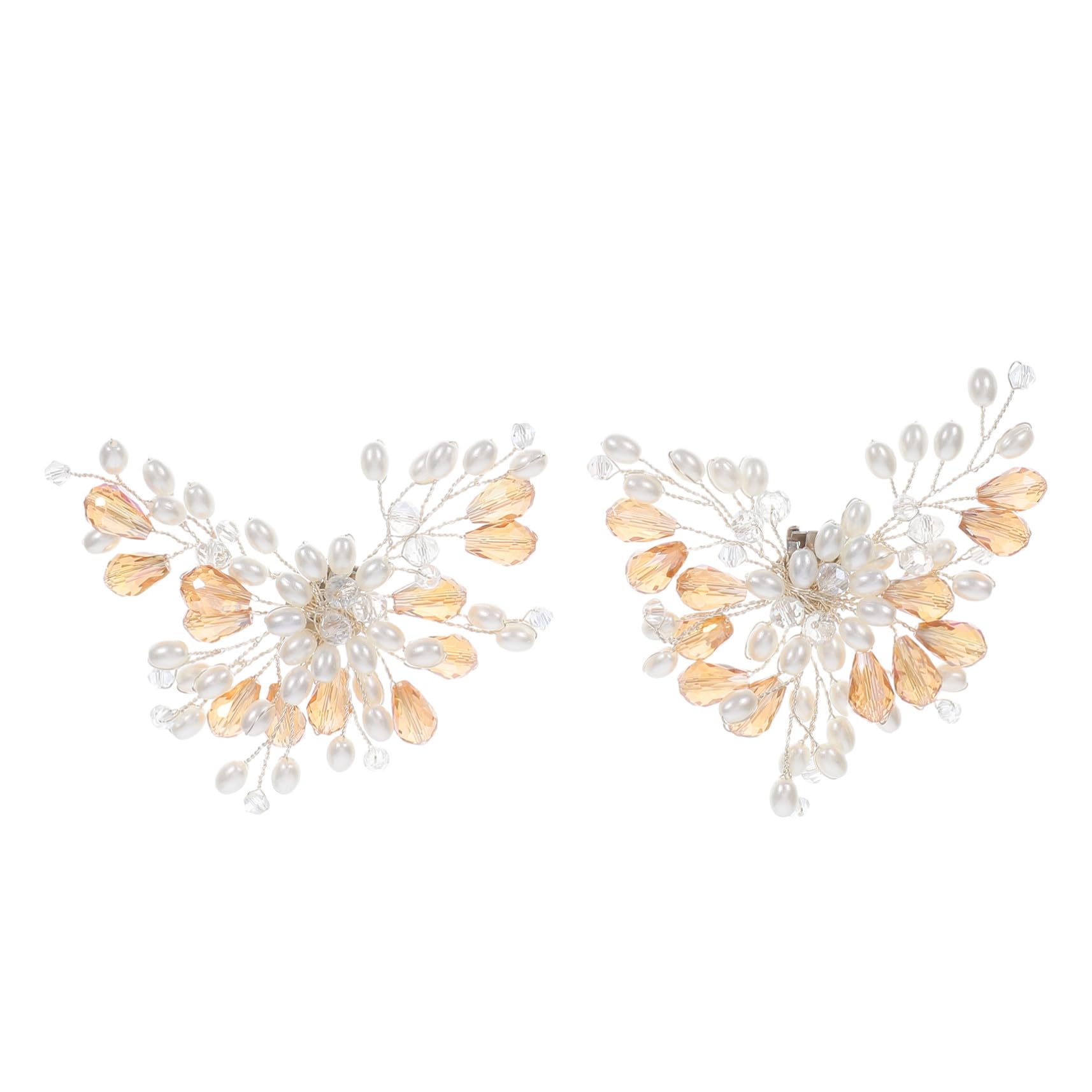 2 Paia Clips Per Scarpe Sposa Con Perle E Decorazioni Rimovibili Per Tacchi Elevati Accessori Eleganti Per Scarpe Da Cerimonia