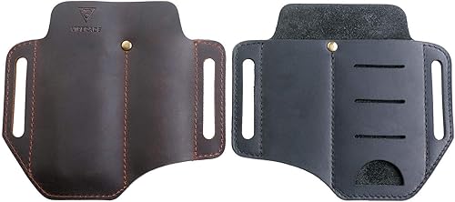 Miniatura 6 de VIPERADE PJ8+PJ11 funda de cuchillo de cuero, funda de linterna, funda de mutitool