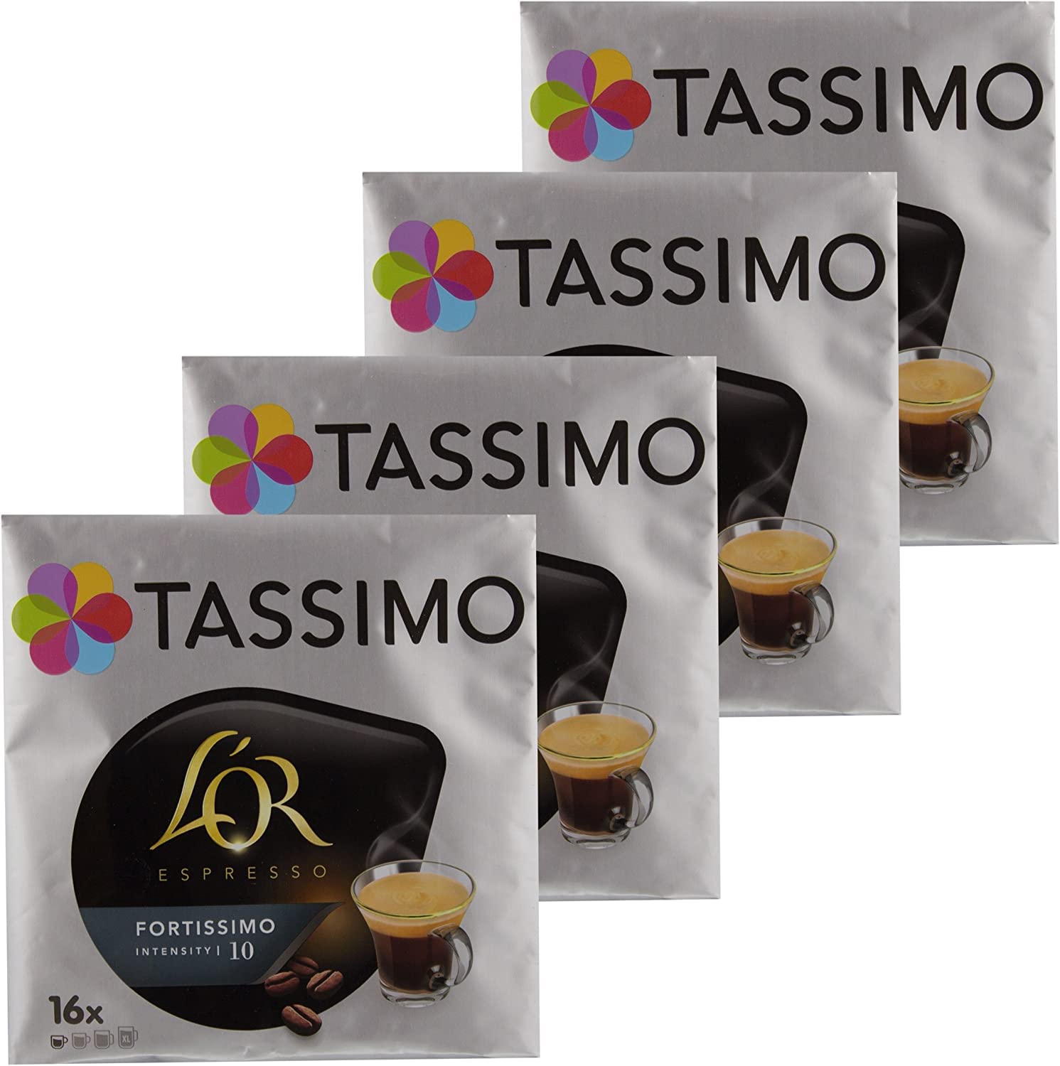 Tassimo Fortissimo L 'Or Espresso Coffee, Gema Recommended Roaster, coffee, coffee - 64 T-Disc Holder