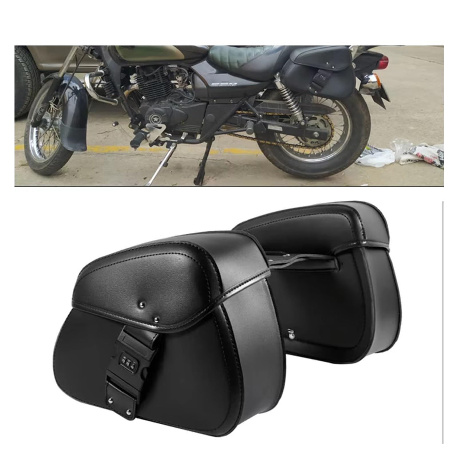 Compatibile Con 1 Set Password Lock Borse Laterali Per Moto Per Riporre Gli Attrezzi Accessori Per Parti Di Stoccaggio Sacche Moto