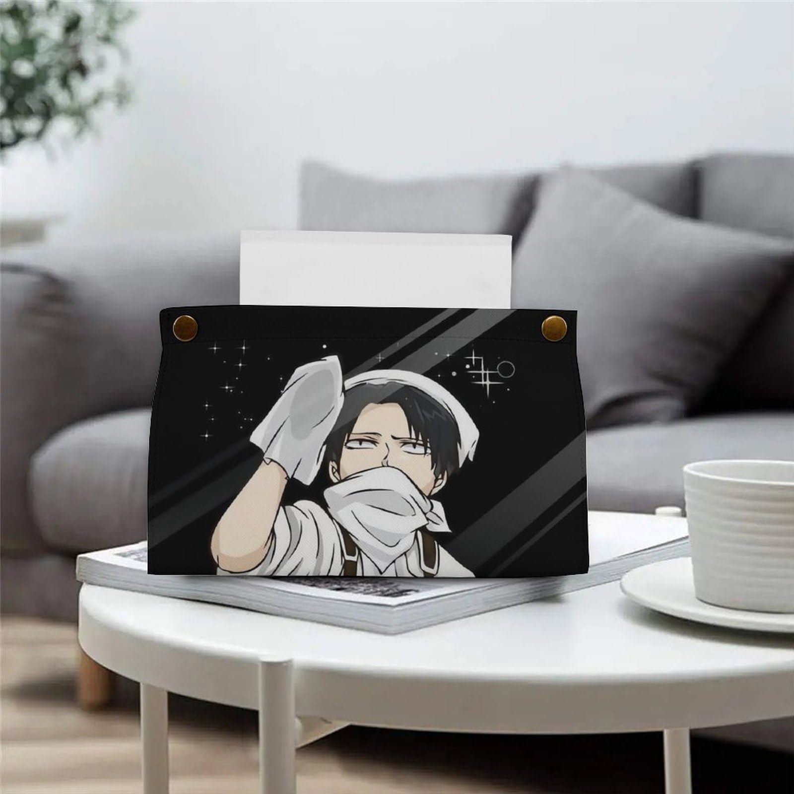 Amazon｜ティッシュケース 進撃の巨人 リヴァイ 兵長 ティッシュ