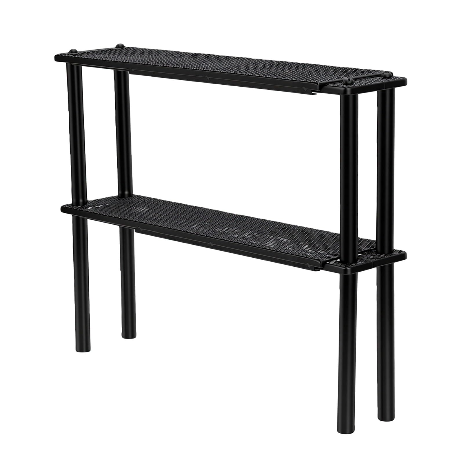 Support pour Plantes à Double Couche pour Intérieur et (BLACK)