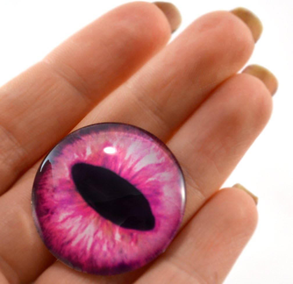 30mm Cat Dragon Eyes Wholesale Glass Eye Fantasy Cabochons for Jewelry Sculptures or Craft Making 5 Pairs Bulk Lot