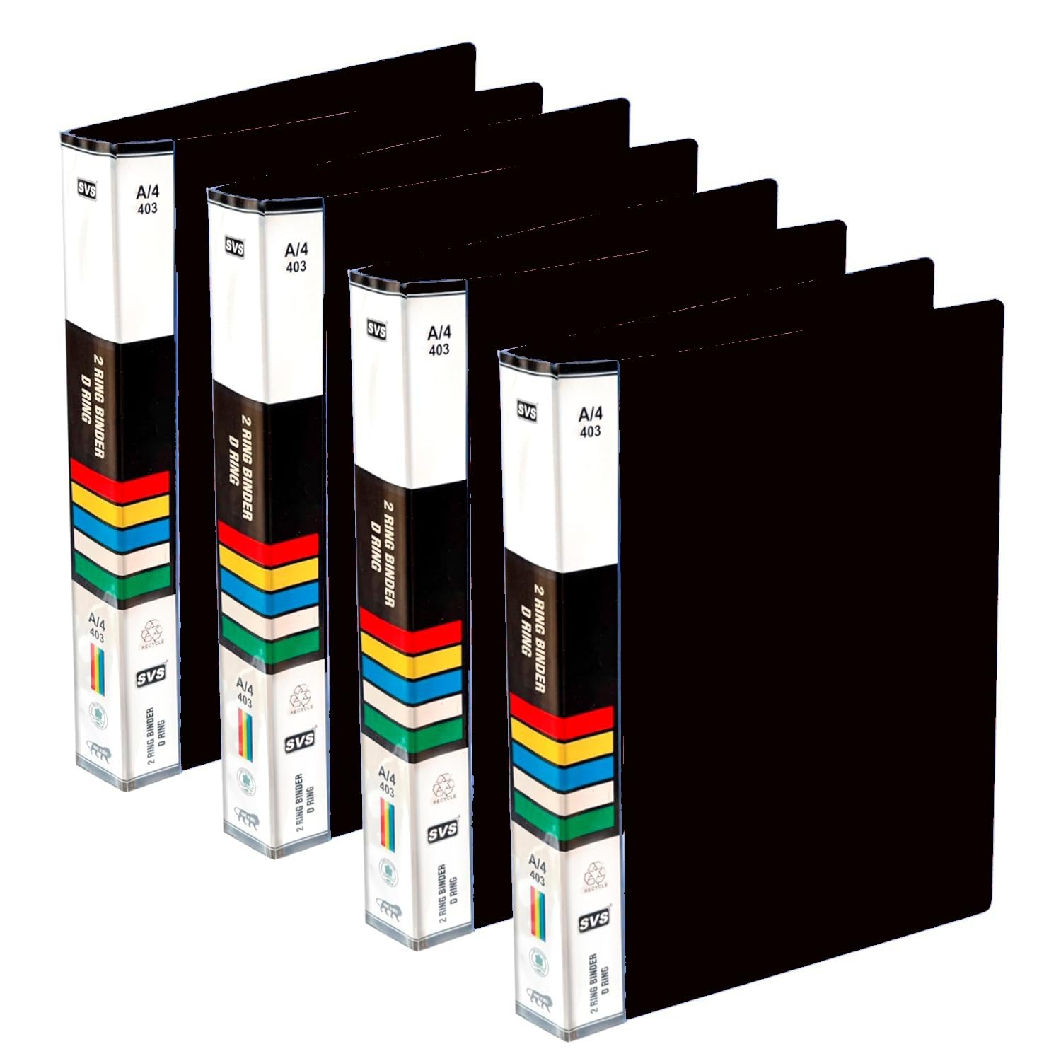 Sponsored Ad - KEEPING Plastic File Folder 2D Ring Binder A4 Size Tough & Durable Ring Binder Box Board File(Heavy Plastic/and Color May Very) (Black) (Pack of 2)