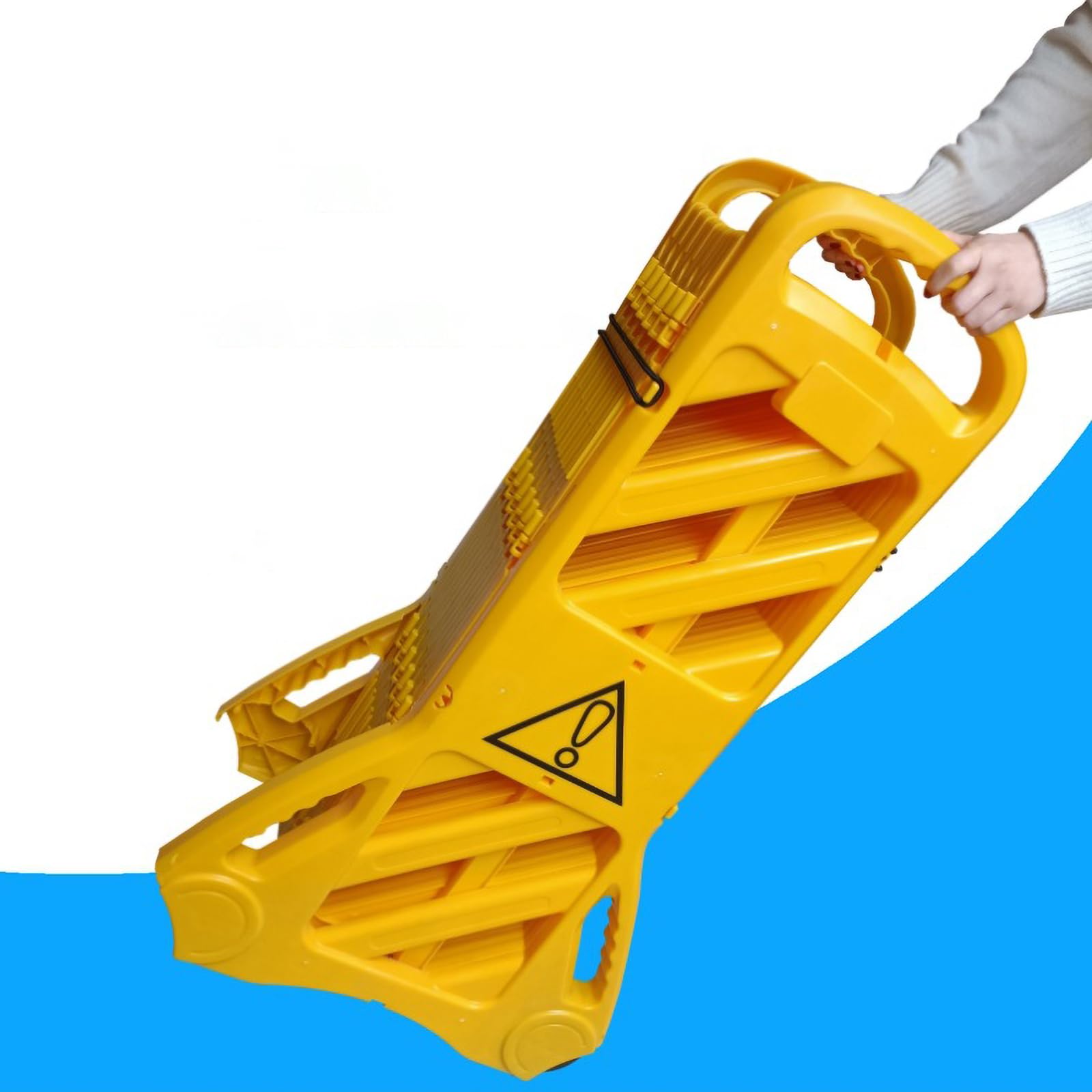 Barreras De Seguridad Comerciales Sistema De Bloqueo Móvil Extensible De 3,9m Valla Plegable Para Uso En Centros Comerciales Hoteles Nudos De Transporte Y Obras De Construcci(Size:3.9m,Color:amarilla)