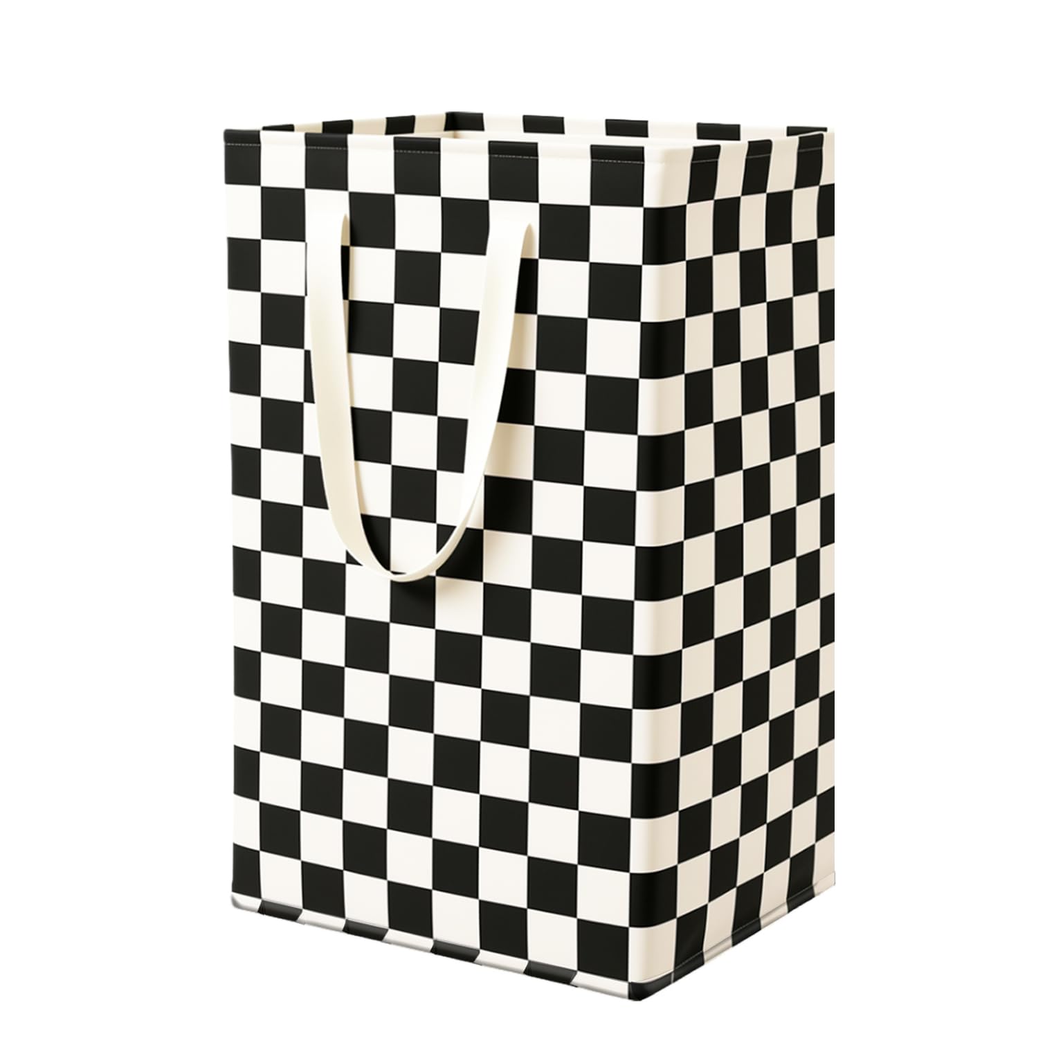 Waterproof Laundry Hamper Collapsible Laundry Basket Leather Handle Laundry Bag Large Clothes Storage Toy Organization for Bathroom Bedroom Laundryroom College Dorms (HBG-888)