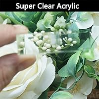 Vista 3 de Paquete de 10 soportes de acrílico transparente, soportes acrílicos para números de mesa de boda, soporte para números de mesa de boda, soporte