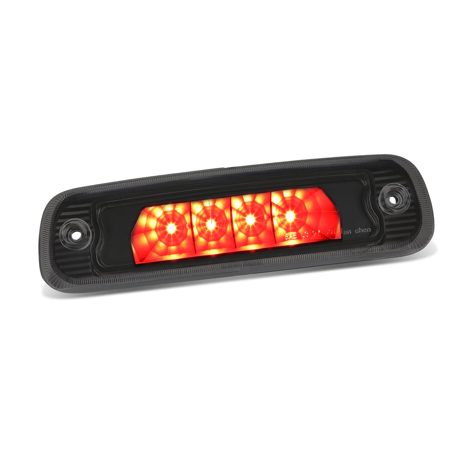 Third 3rd Brake Light LED for 1997-2001 Jeep Cherokee, High Mount Rear Brake Lights Assembly for 97-01 Jeep Cherokee, Waterproof Center Cab Lamp Stop Light (Black)