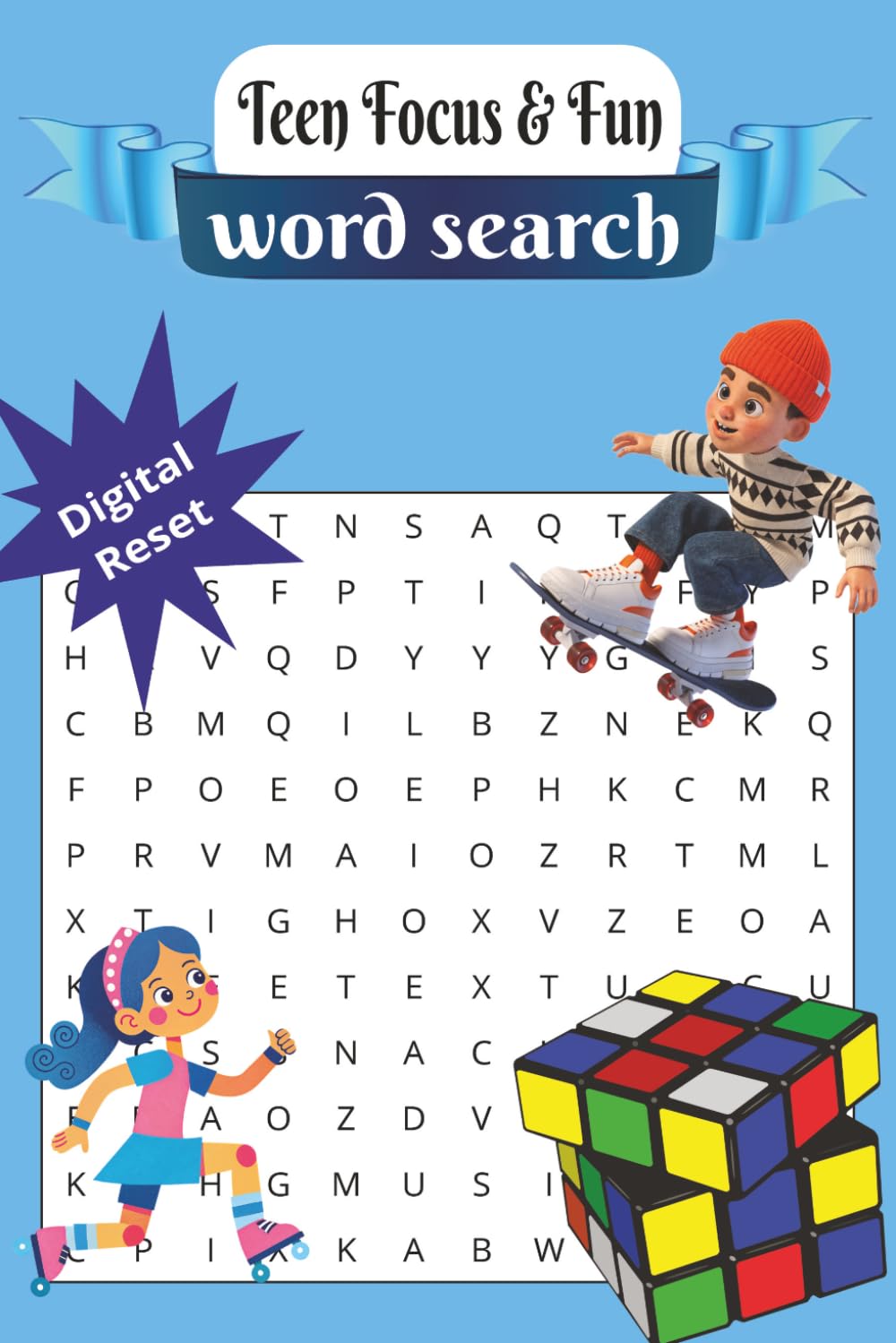 Teen focus & fun word search: Teen Brain Boost Word Search | 55 Fun & Challenging Puzzles to Improve Focus and Relax | A Relaxing Puzzle Book to ... Vocabulary | Word Search Fun for Teenagers|