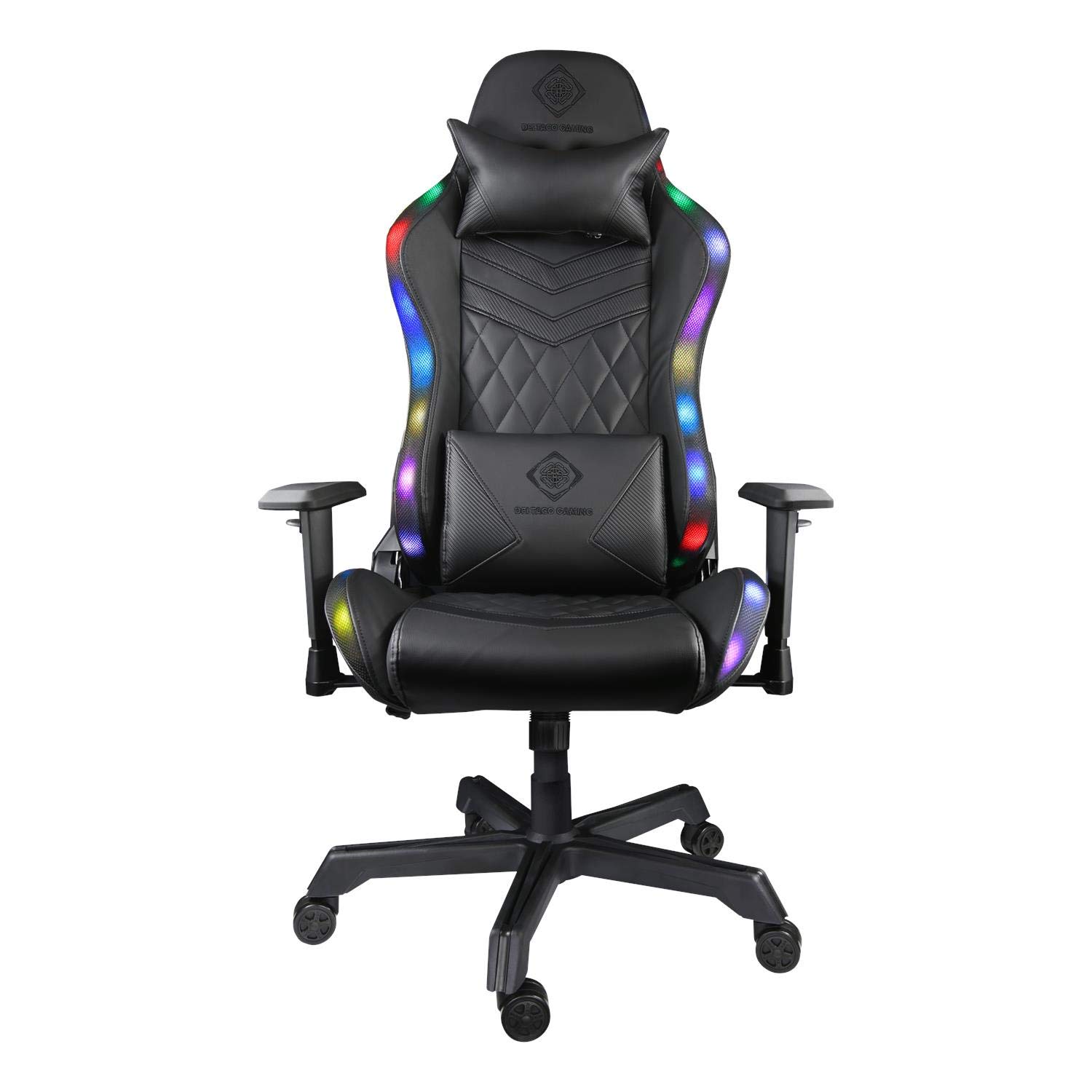 Deltaco GaM-080 Gamingstuhl Kunstleder M. Rgb Led Schwarz