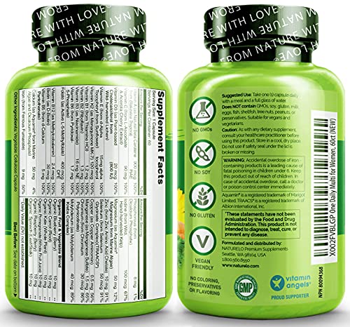 NATURELO One Daily Multivitamin for Women - Energy Support - Whole Food Supplement to Nourish Hair, Skin, Nails - Non… - Image 3
