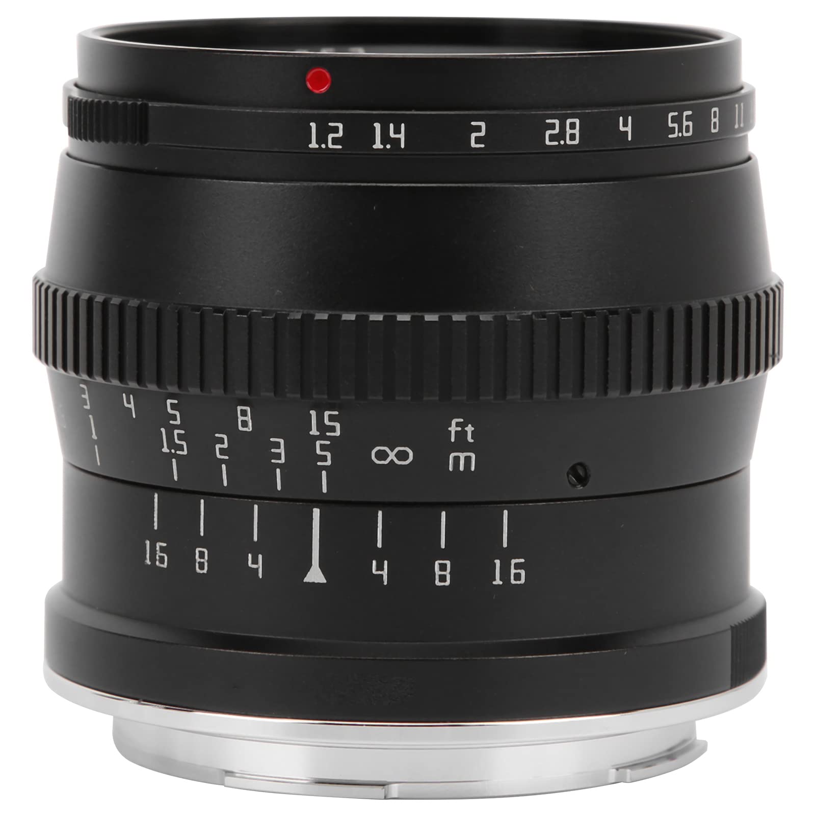 KIMISS 50mm F1 2 L Mocowanie Ręczne Ustawianie Ostrości Obiektyw o Dużej Przysłonie do Aparatu SL SL2 SL2S Czarne Szkło Optyczne ze Stopu 485g