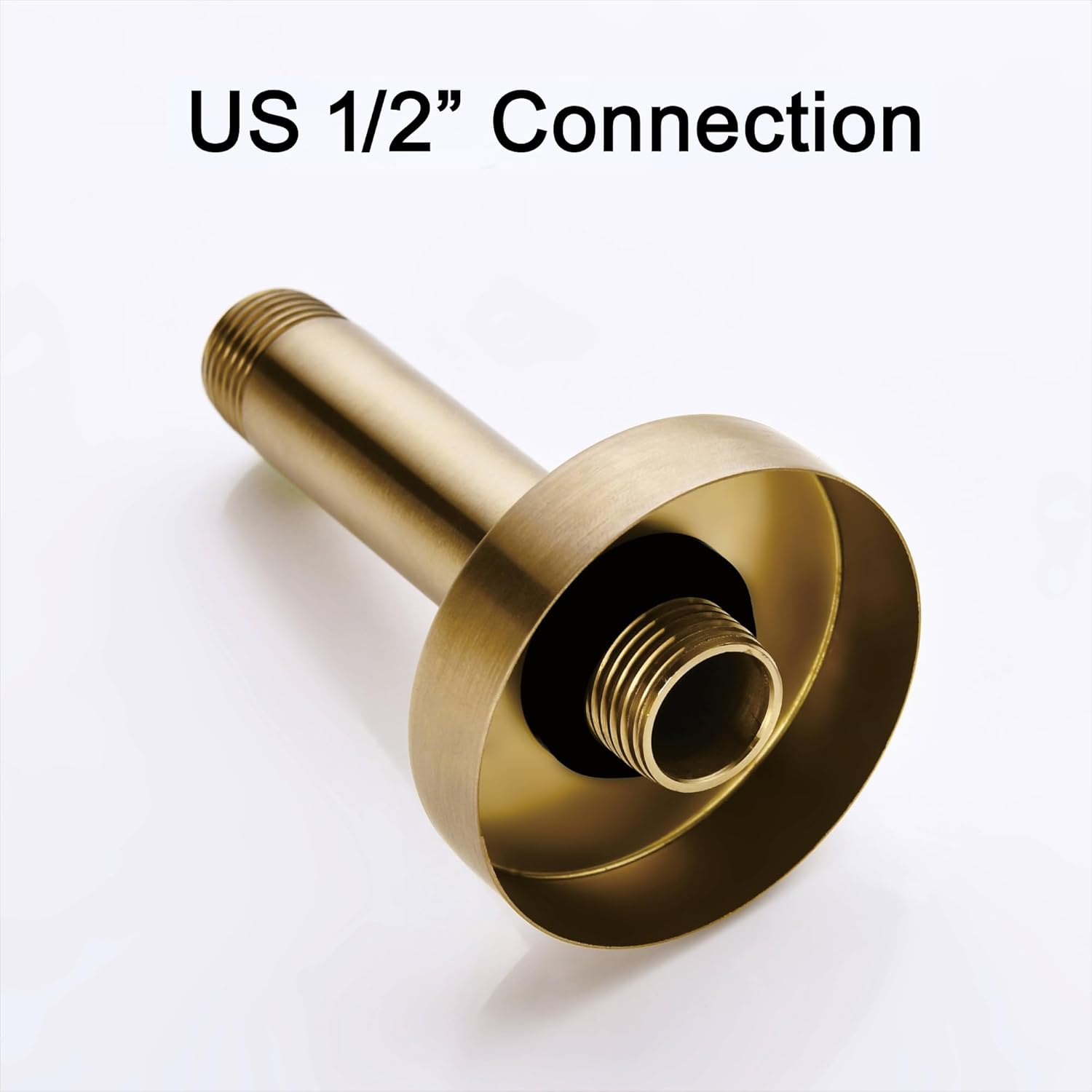 4 Inches Ceiling Mount Shower Arm and Flange, Champagne Bronze