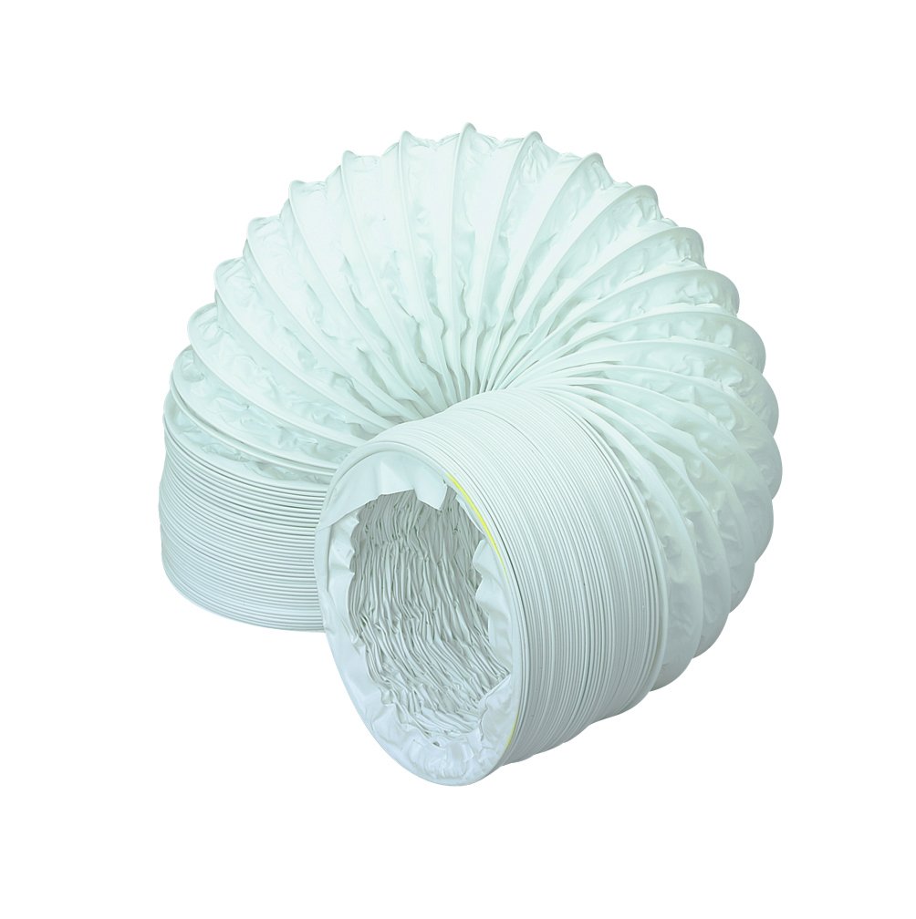100mm x 2m White PVC Flexible Ducting Hose