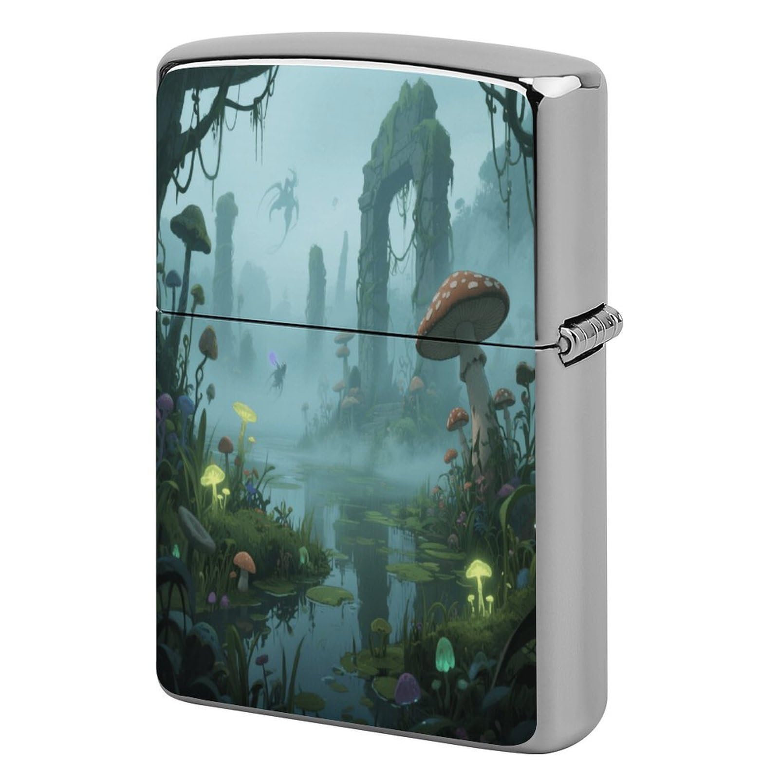 Fekiloot Style Mysterious Swamp Lighter Case Cover Metal Lighter Case
