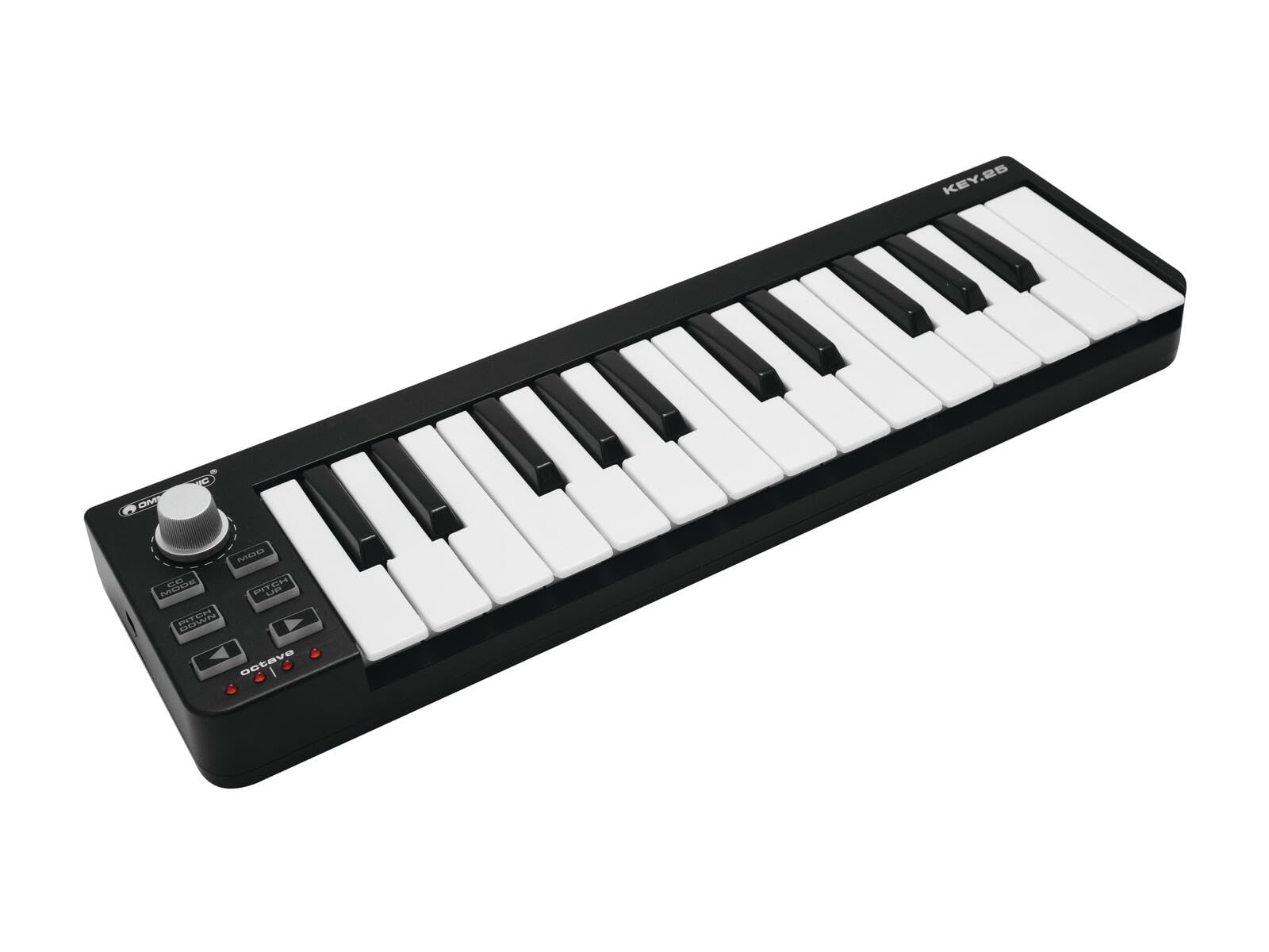 Omnitronic 11045074 - Controlador MIDI de 25 teclas