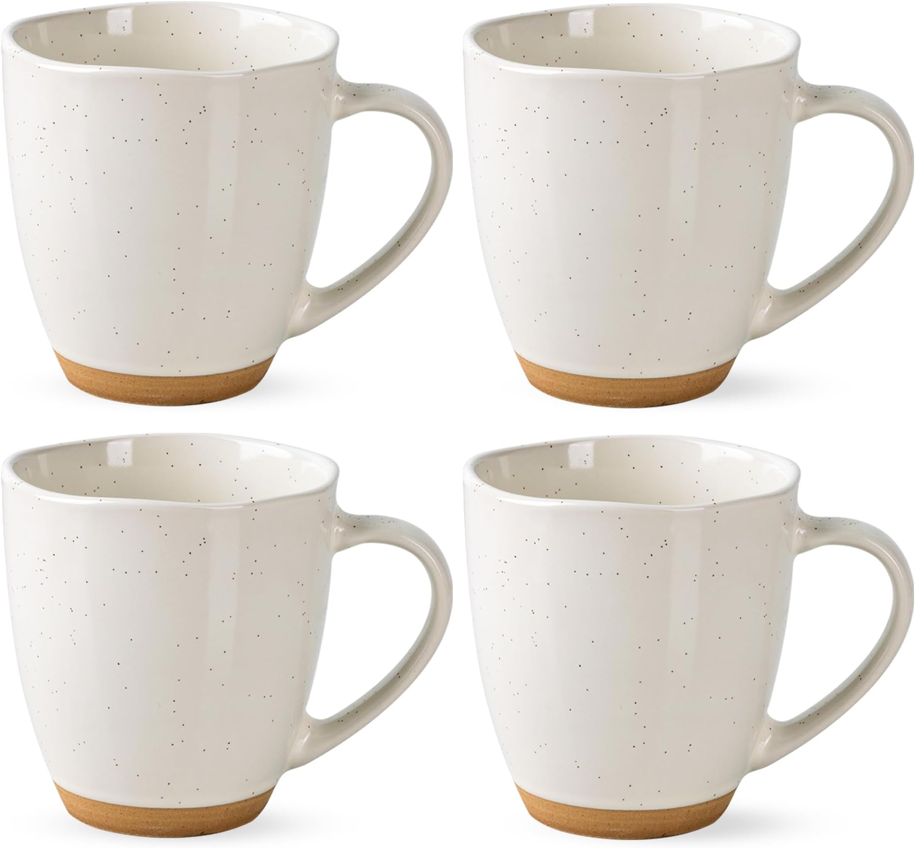 - AmorArc 12oz Coffee Mugs, Ceramic Coffee Mugs set of 4 for Man, Woman, Dad, Mom, Modern Coffee Cups with handle for Latte/Cappuccino/Milk/Cocoa. Dishwasher&Microwave Safe, Light Beige