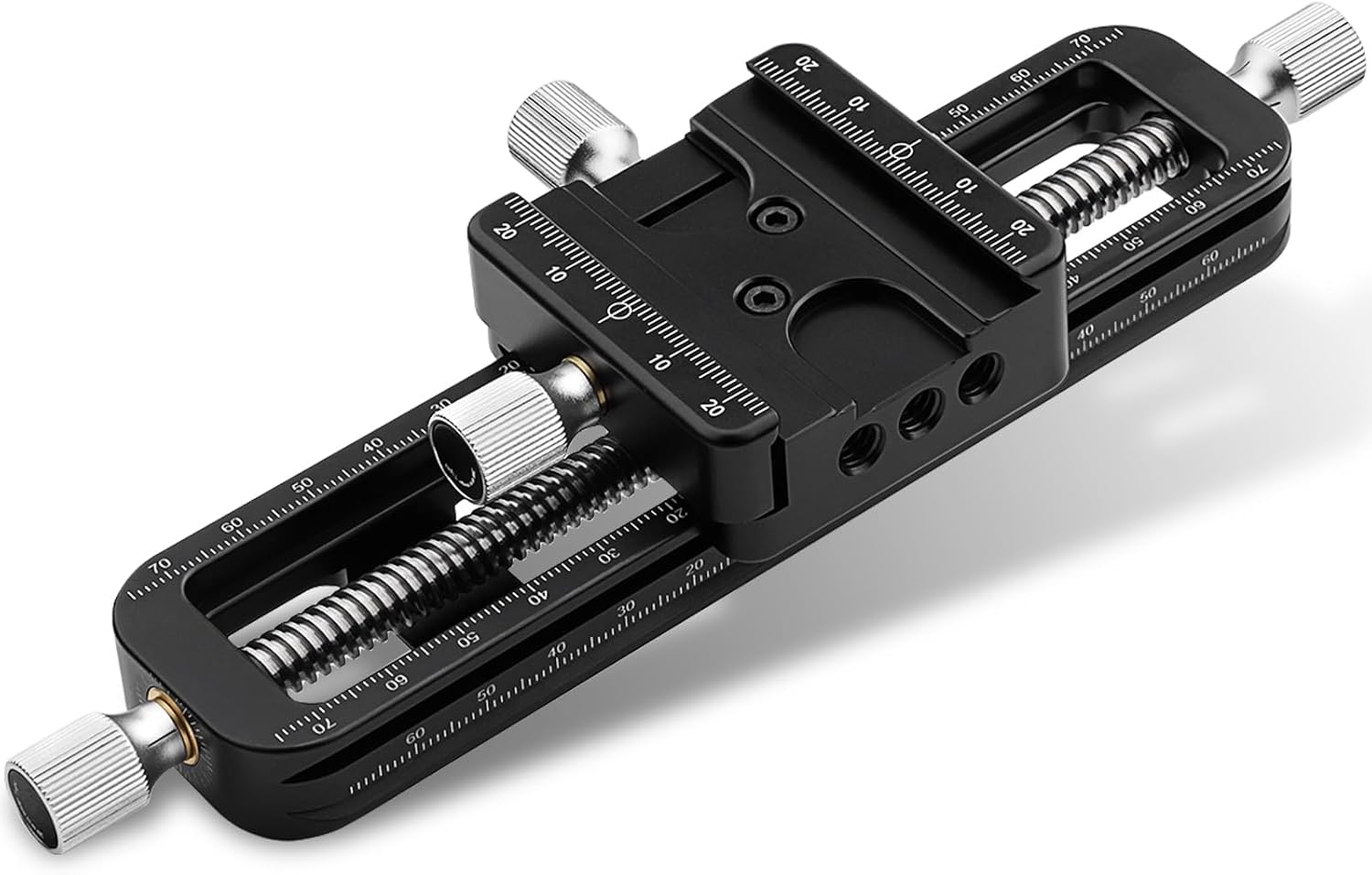 Haoge FM-160 Wormdrive Macro Rail for Macro Photography Track, Focus Stacking Precision Focus Slider/Close-up Shooting Clamp Plate Fine-Tuning Screw Rod - Image 3