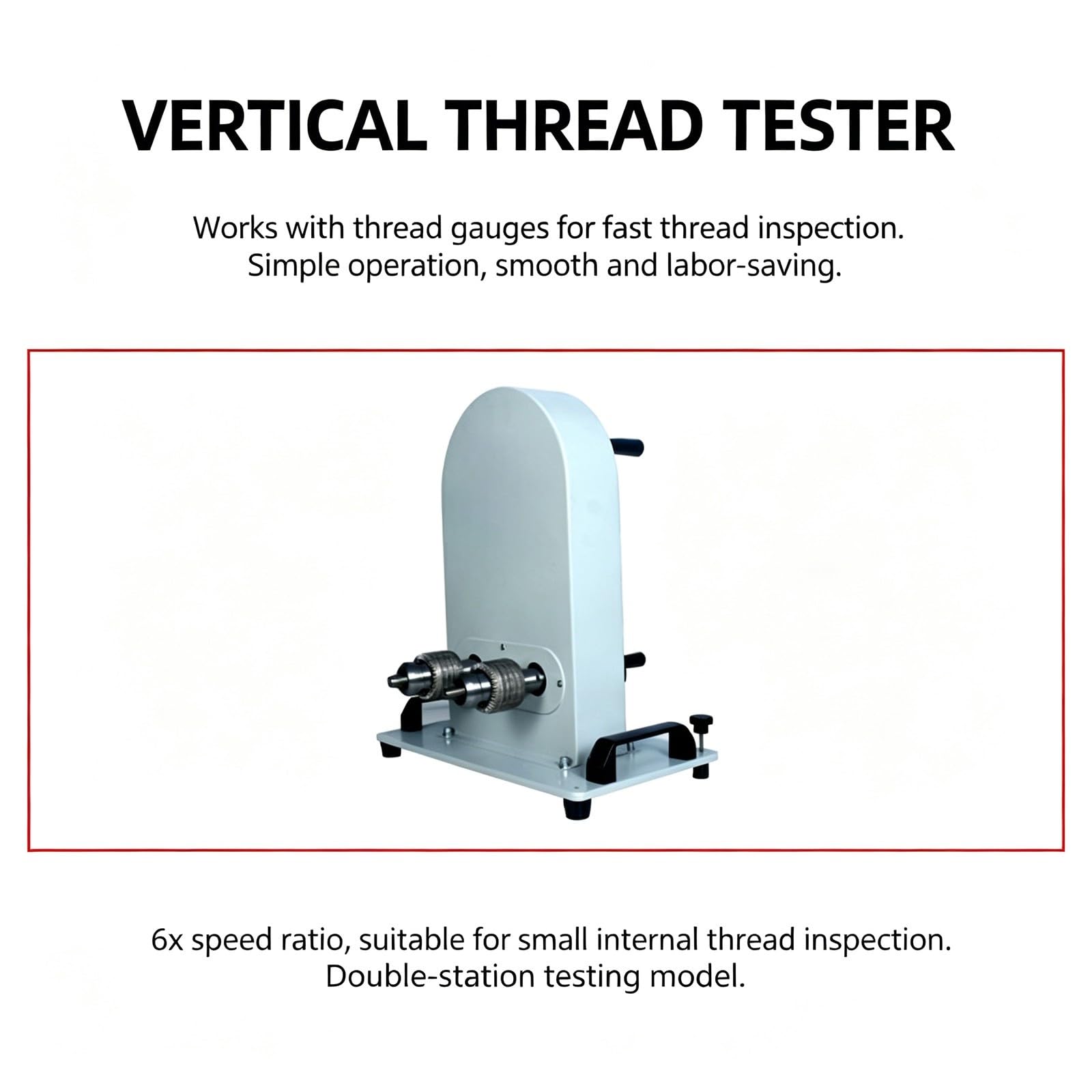 Tester verticale per filettature, macchina controllo con calibri filettati