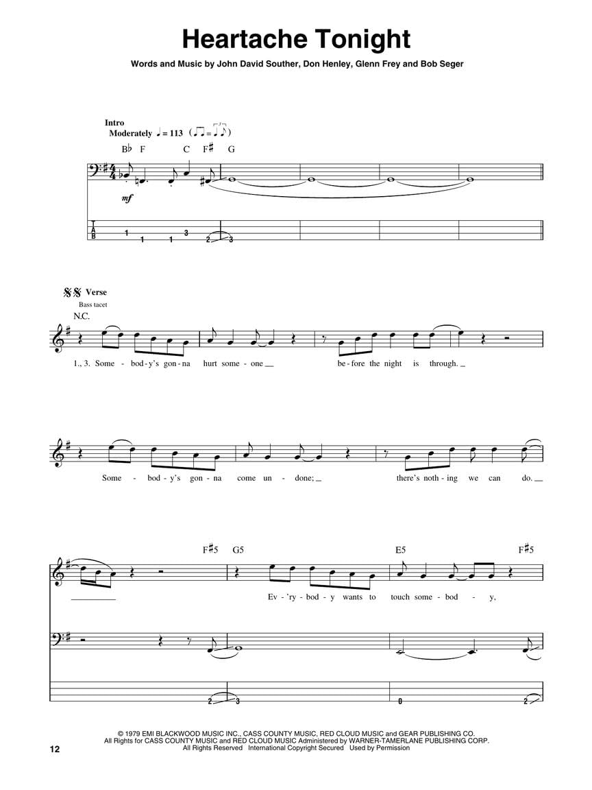 Bass Play-Along Volume 49: Eagles Tab CD