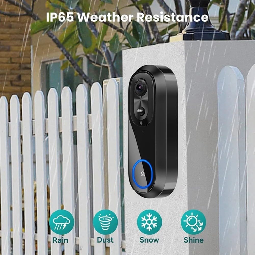 2.4/5G Wi-fii Security Video Doorbell Camera 1080P HD Wirieless Fit for Tuya App Dwukierunkowy dźwięk IP65 Wodoodporny inteligentny domofon do monitorowania domu