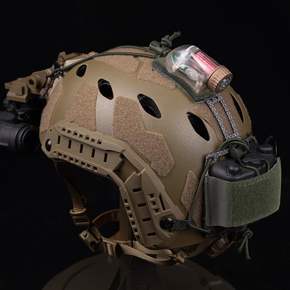 Taktische Helm NVG Batterie Tasche, Airsoft Helm Batterie Gegengewicht Tasche mit Haken und Schleife für PVS31 Batterie Rückhaltesystem