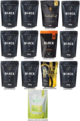 Erva Mate Terere Black Erva 500g + Nf - Escolha O Sabor (Cereja ICE)