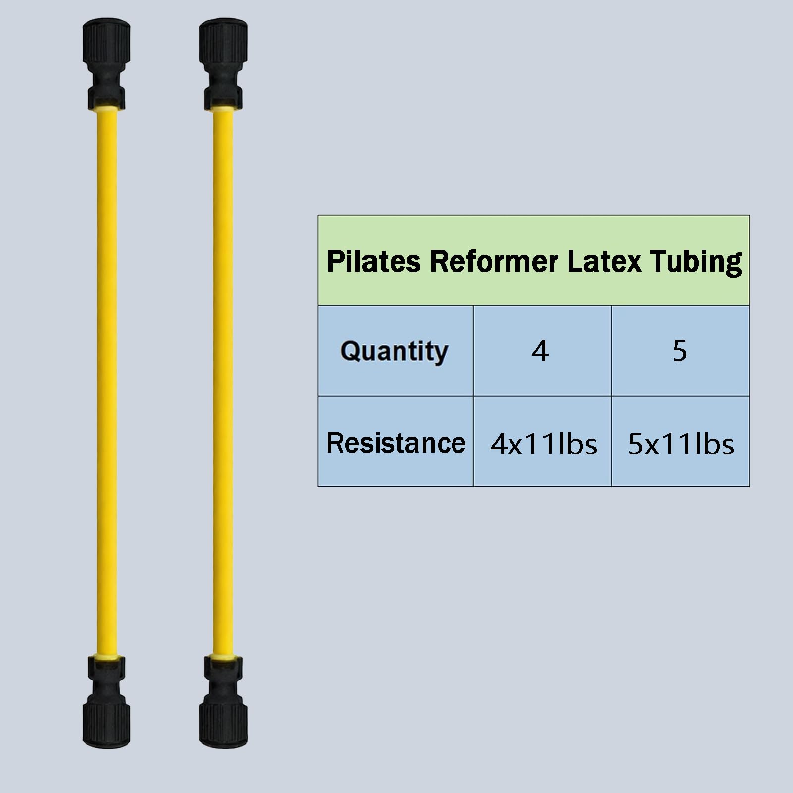 5 Pezzi Pilates Reformer Accessori per Attrezzature Pilates, Robusto Tubo di Lattice per Resistenza All'allenamento della Premium