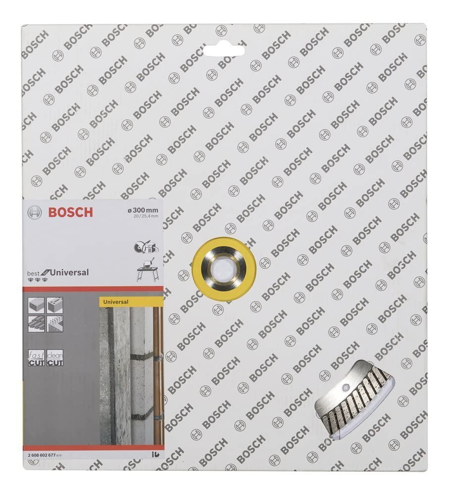 Bosch 2 608 602 677 - Disco de corte de diamante Best for Universal Turbo - 300 x 20,00+25,40 x 3 x 15 mm (pack de 1)