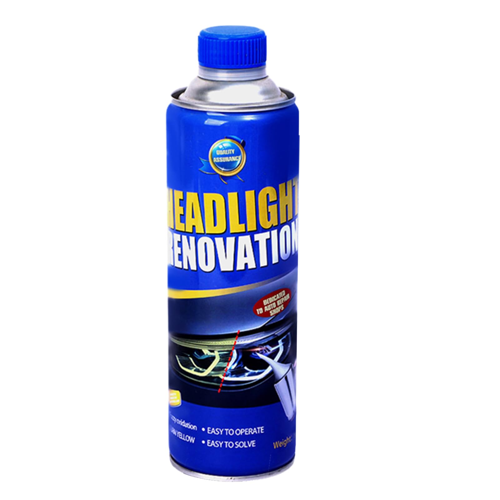 Scheinwerfer Reparatur flüssigkeit, Auto und Motorrad Polieren Unschärfe Kratzer Reparaturflüssigkeit, Scheinwerfer PoliturReparaturwerkzeug für Vergilbung/Vage(800g)