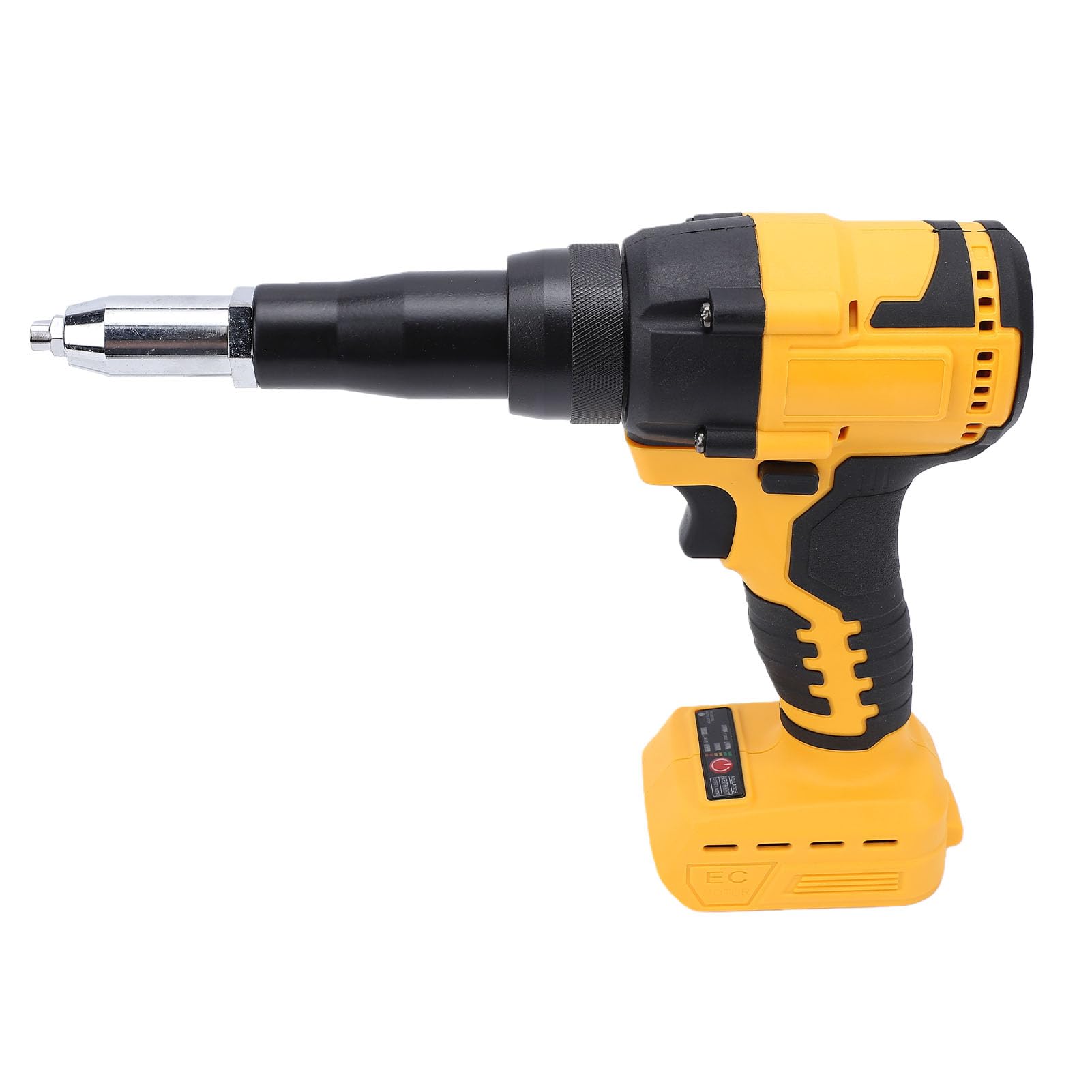 Pistola Remachadora Eléctrica sin Escobillas, Kit de Herramientas de Remachado Inalámbrico Apto para Batería con Luz LED Función de Inversión Automática para Remaches de 1/8 5/32 3/16 Pulgadas