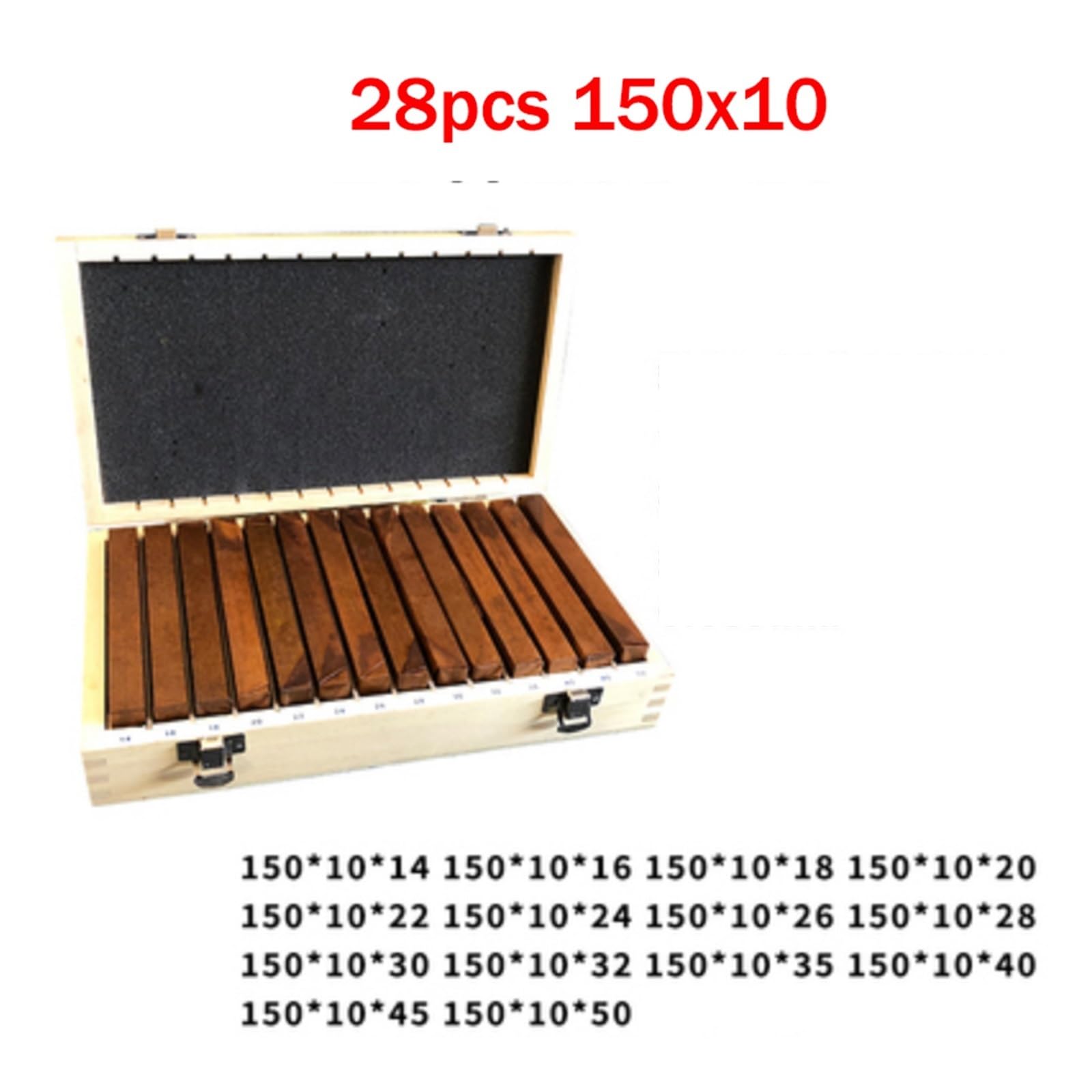 Płytki wzorcowe, 150x10mm 14 par precyzyjny zestaw równoległy, równoległość: 0.005mm 150mm bloków równoległych, podkładka równoległa, płytka wzorcowa, podkładki do frezowania CNC