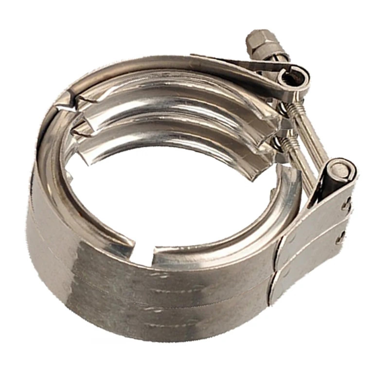 Collier de serrage pour tuyau d'échappement Collier de serrage en V for échappement SS304, 1,5 à 6,0 pouces(2.0inch)